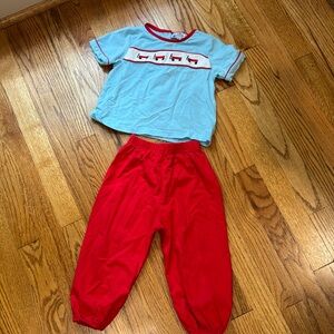 The smocking station red flyer wagon set size 2